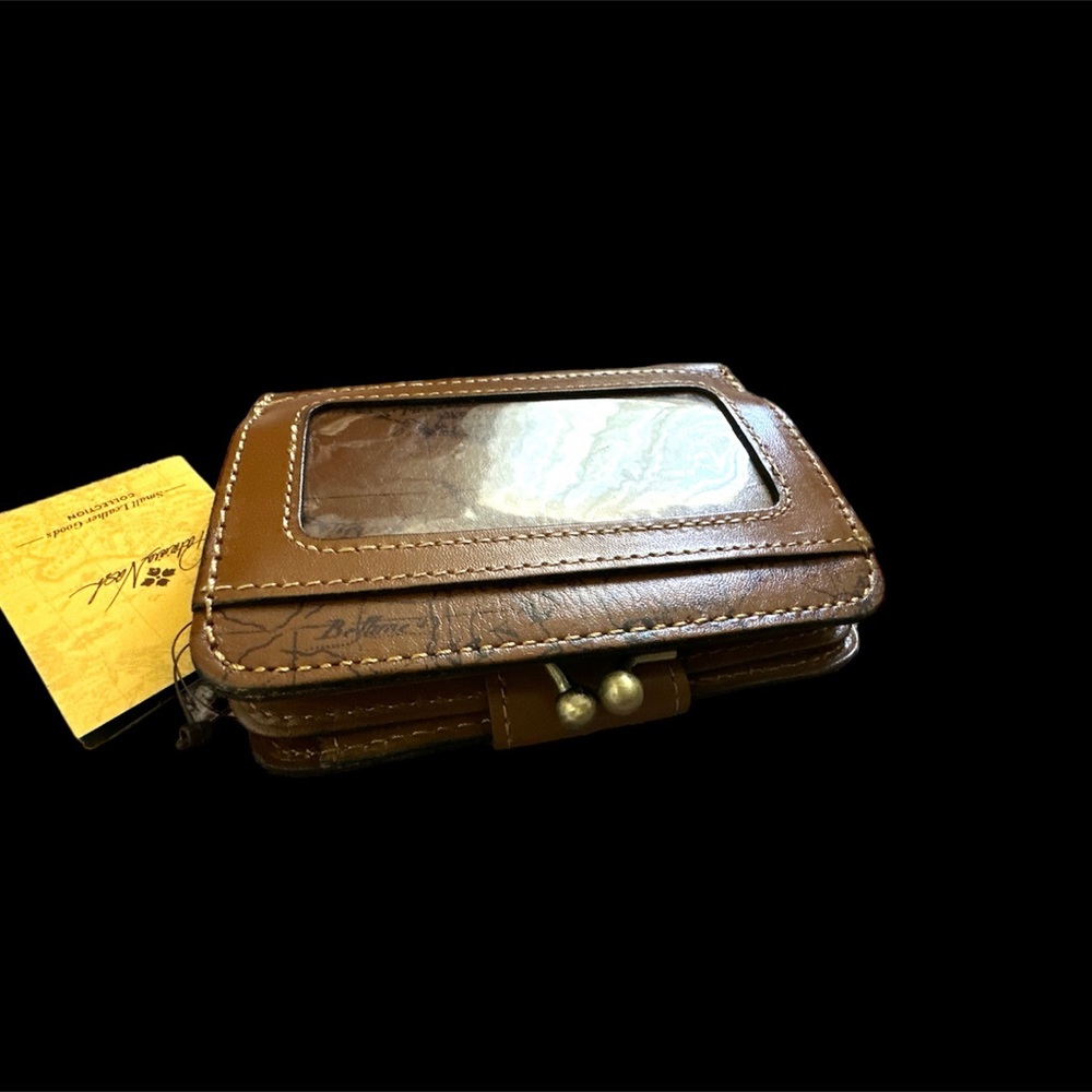Patricia Nash Tooled Turquoise Leather Clutch Pouch Wristlet Purse - Picture 4 of 8